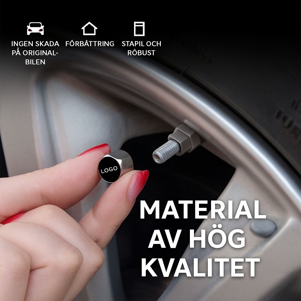 Bilventilkåpa med logotyp