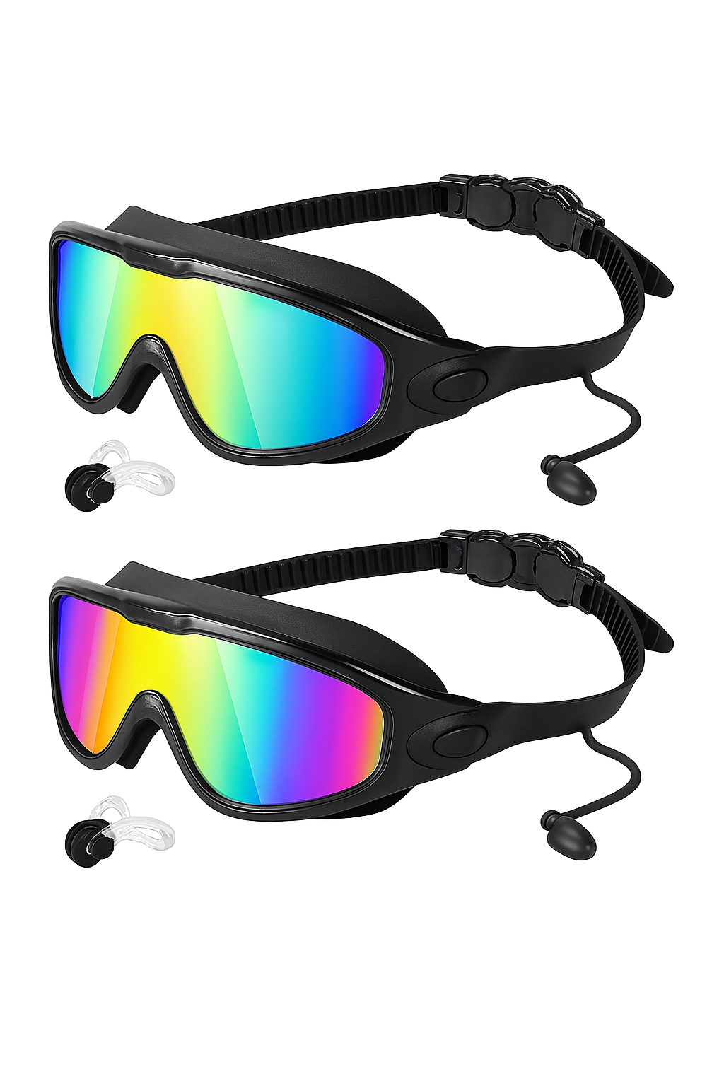 Läckagesäkra simglasögon med öronproppar