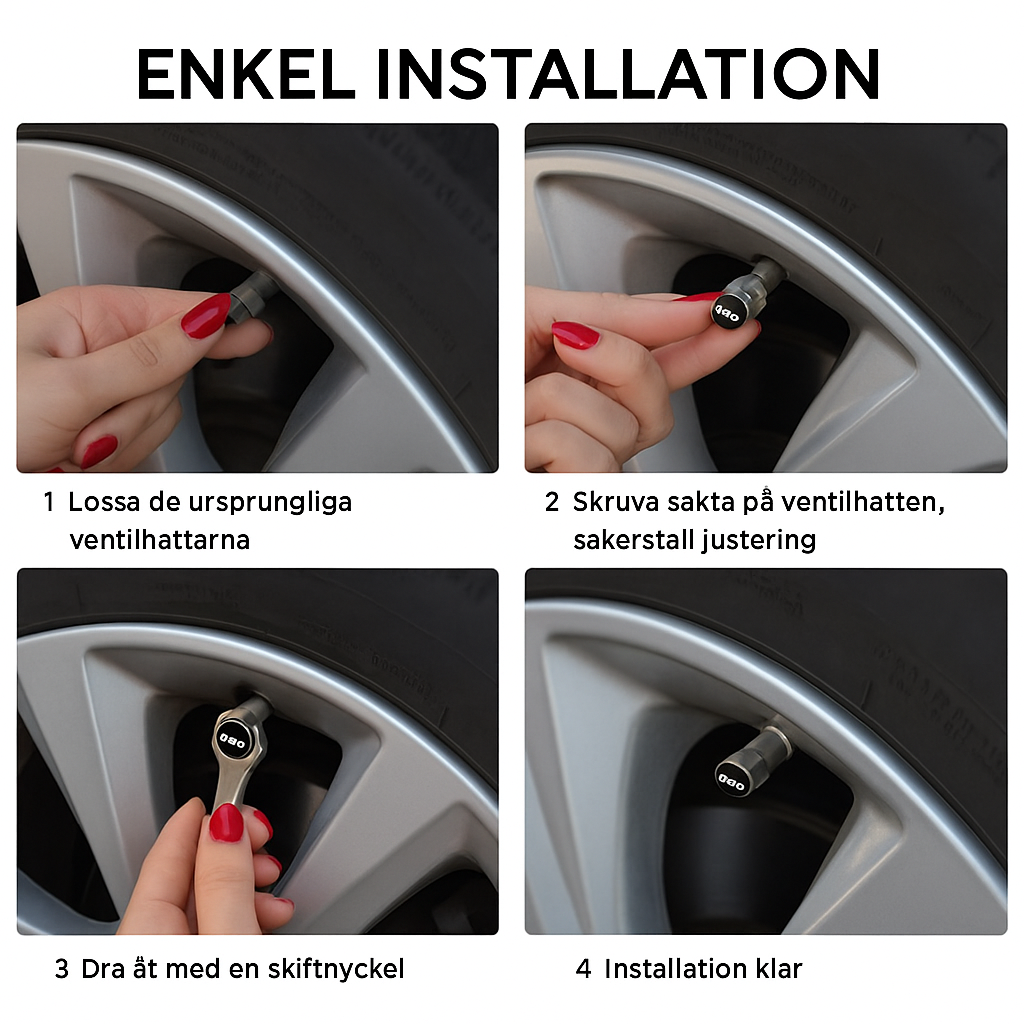 Bilventilkåpa med logotyp