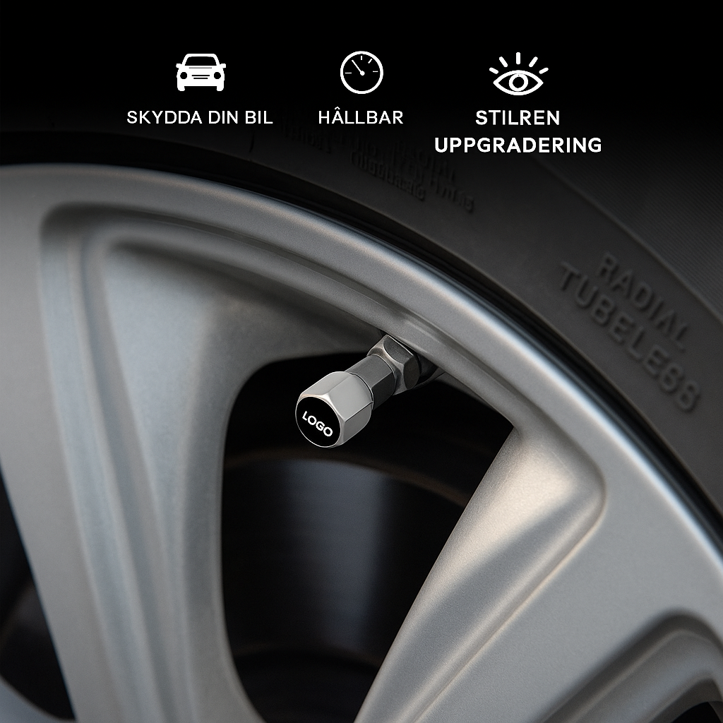 Bilventilkåpa med logotyp