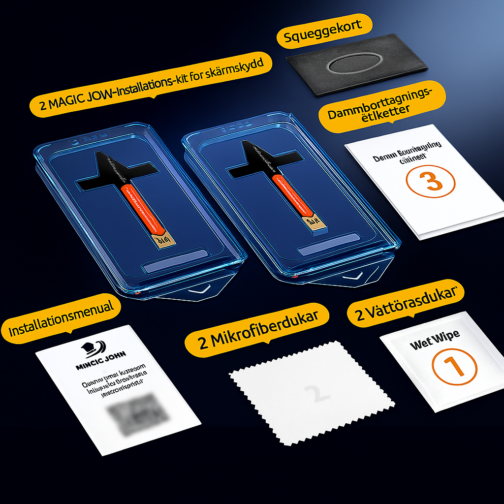 iPhone skärmskydd – dammfritt utan bubblor