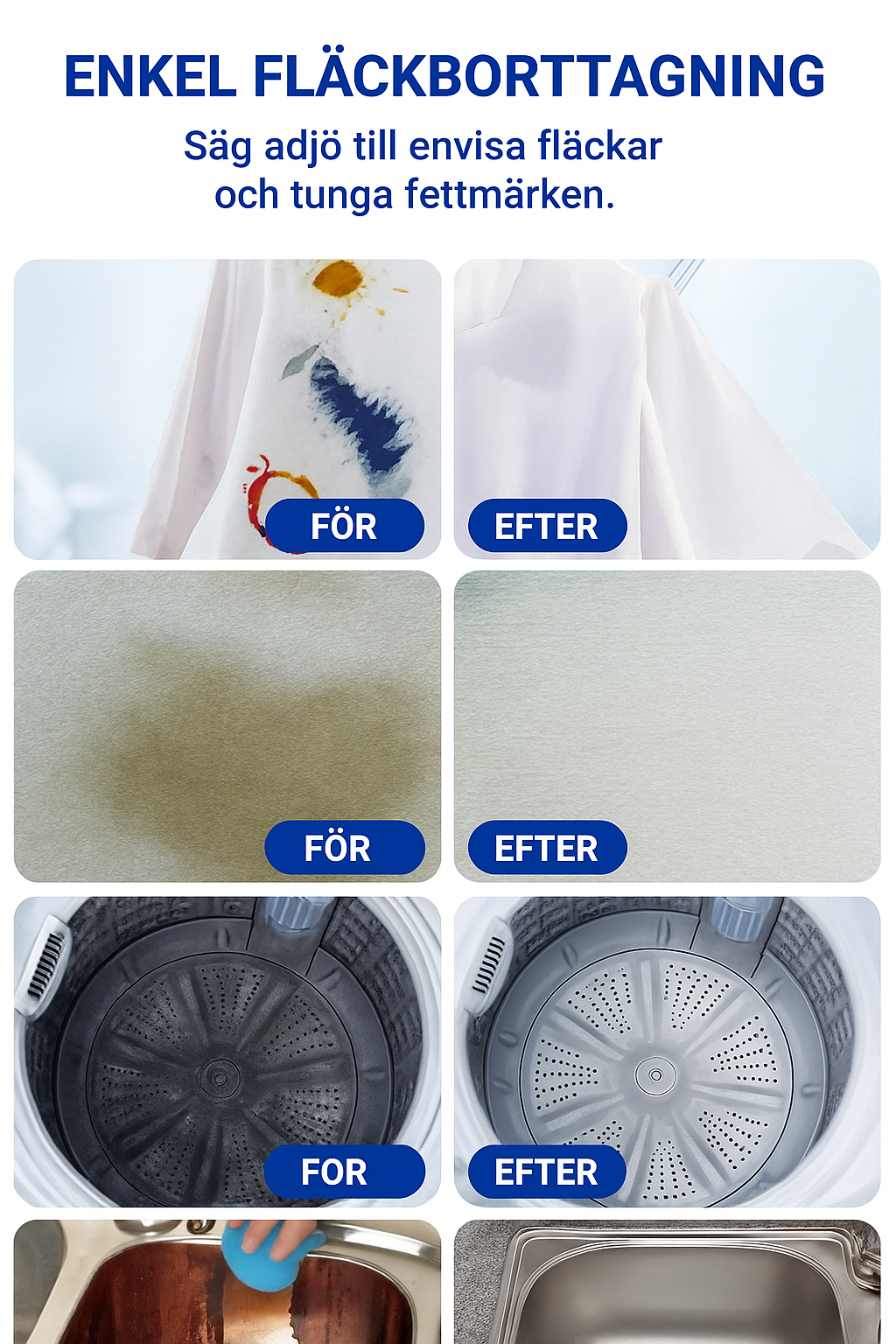 🧼✨Multifunktionella bioenzym-rengöringstabletter