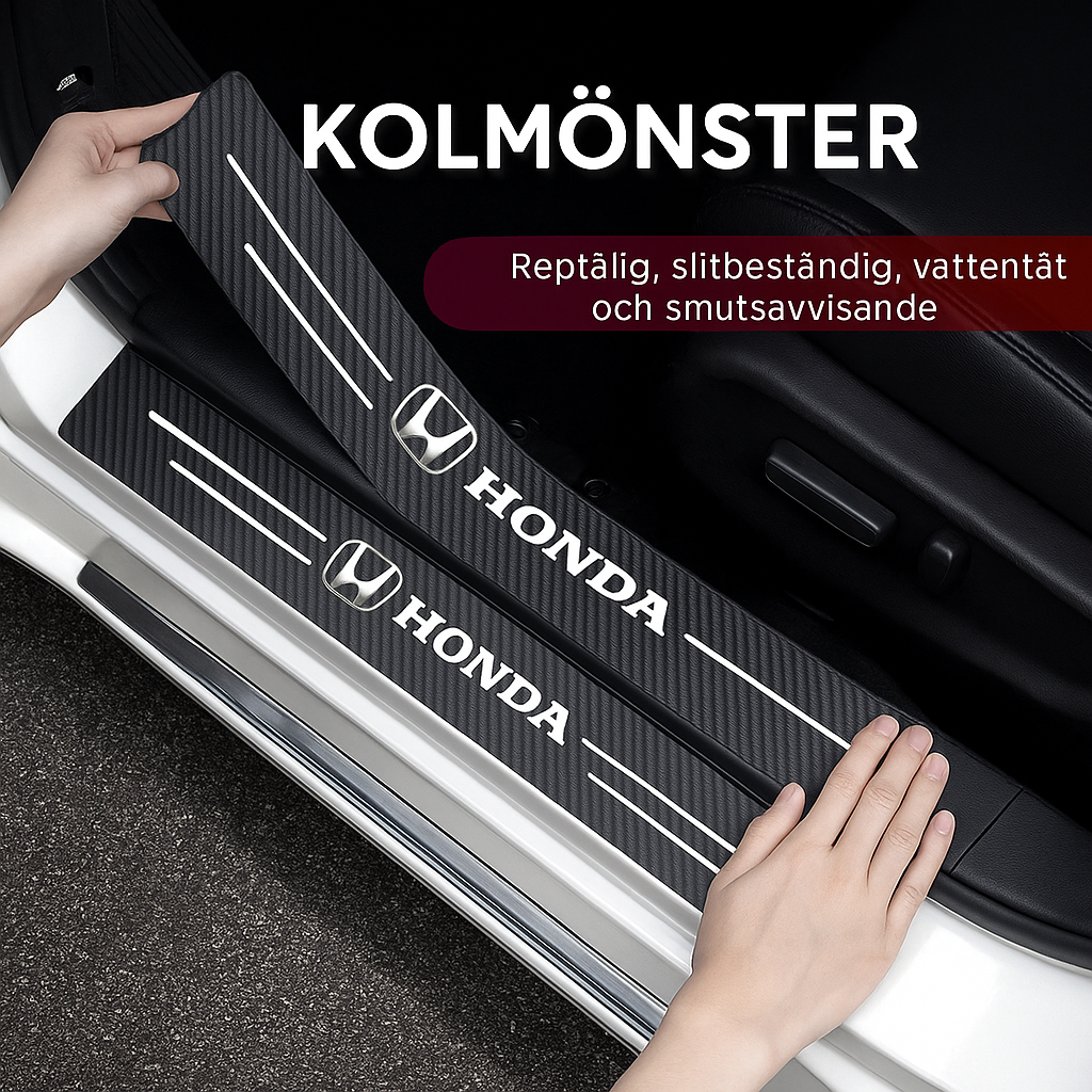 Kolfiber dörrtröskeldekaler