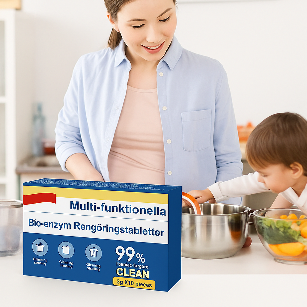 🧼✨Multifunktionella bioenzym-rengöringstabletter