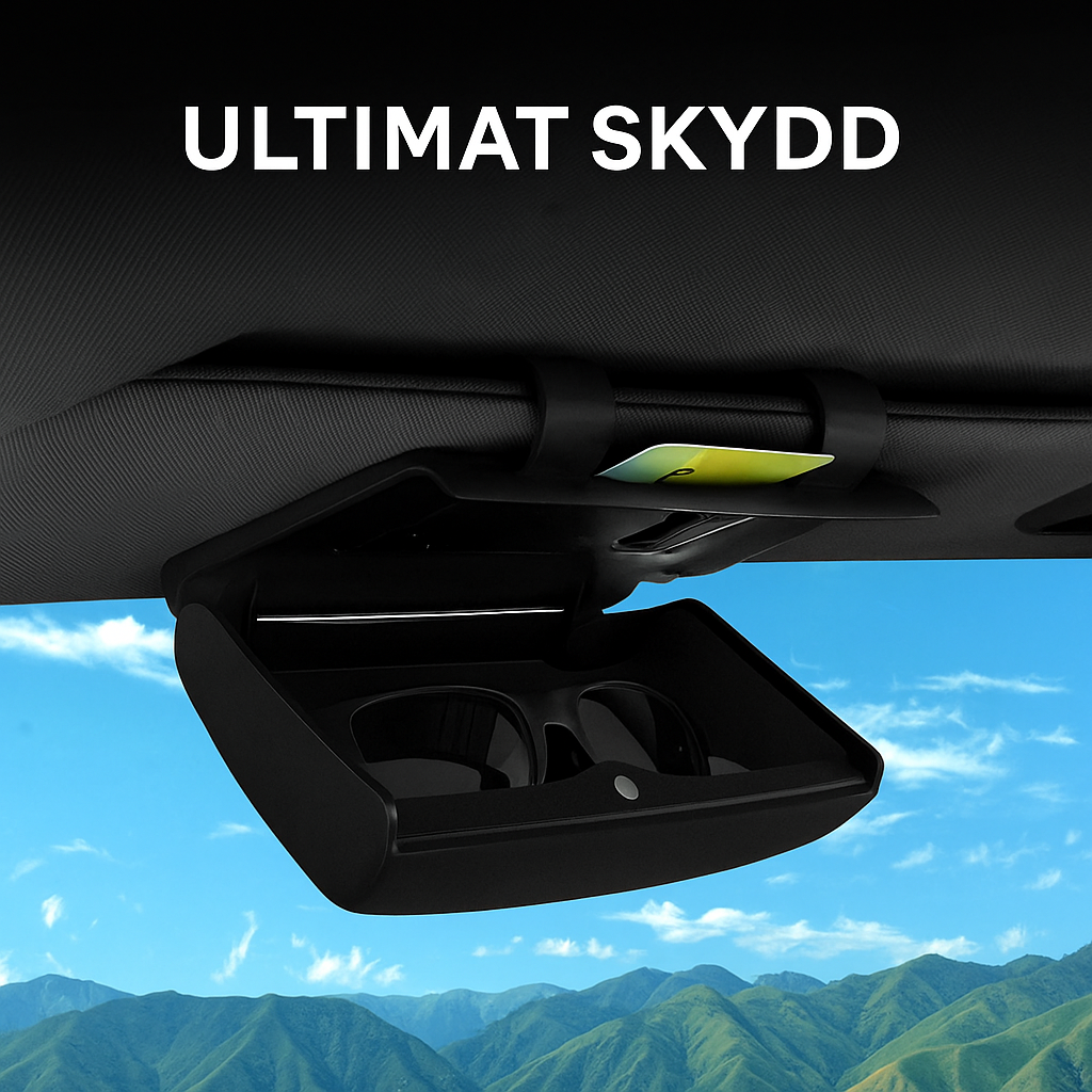 Glasögonhållare för solskydd