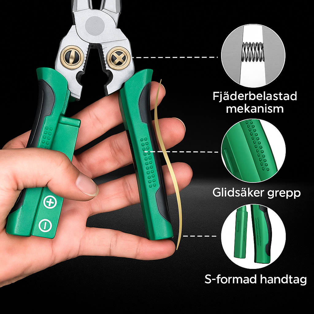 💥SISTA DAGEN SUPERREA: 50 % RABATT🔥 8-i-1 multifunktionell kabelskalartång med elektrisk test