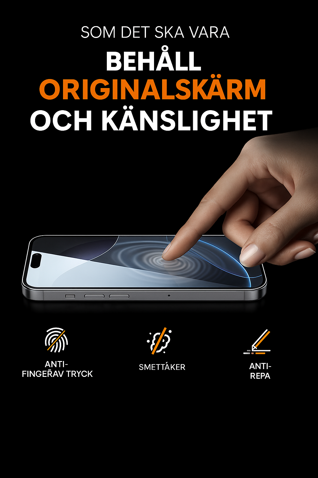iPhone skärmskydd – dammfritt utan bubblor