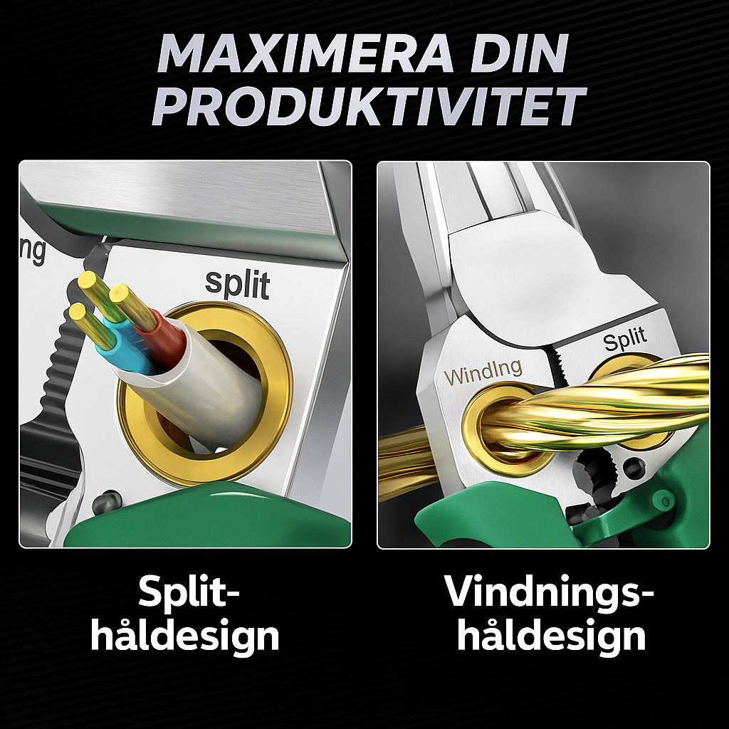 💥SISTA DAGEN SUPERREA: 50 % RABATT🔥 8-i-1 multifunktionell kabelskalartång med elektrisk test