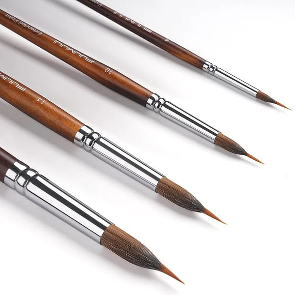 Professionella akvarellpenslar med hög precision – 4-delars set