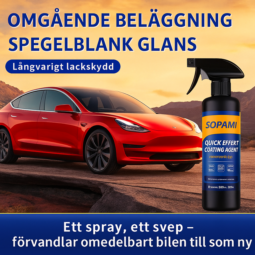 SOPAMI Lackskyddsspray – Hållbar ytbeläggning för bilar