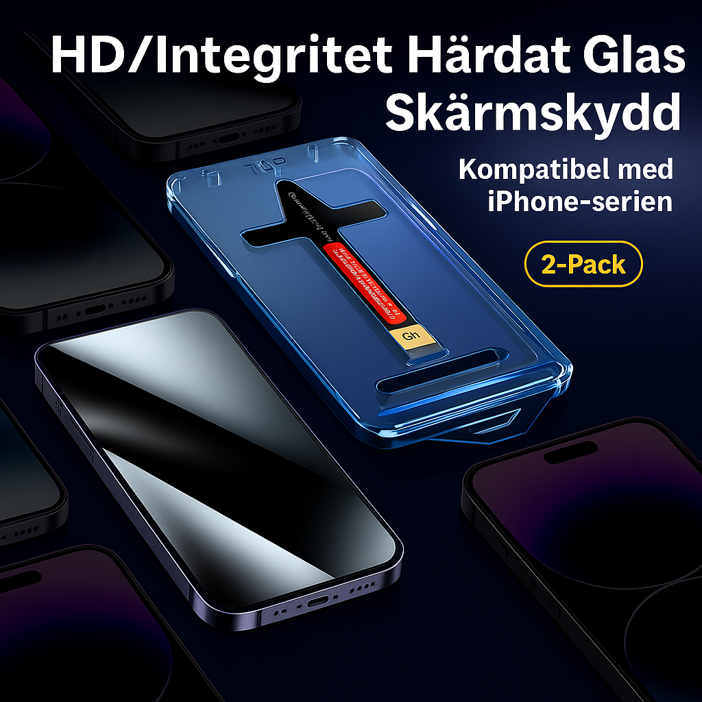 iPhone skärmskydd – dammfritt utan bubblor