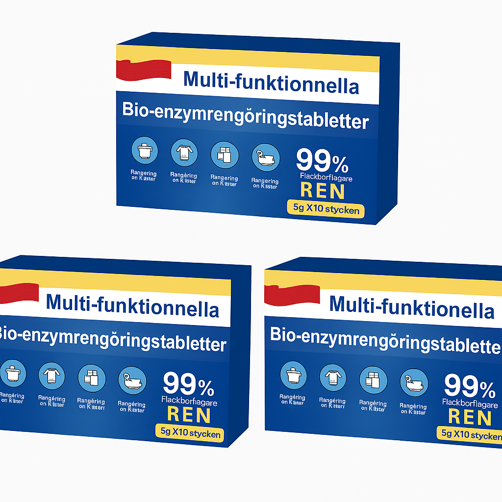🧼✨Multifunktionella bioenzym-rengöringstabletter